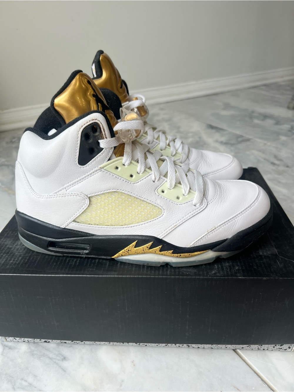 Air Jordan 5 Retro "Olympic Gold Medal" (Men’s Size 9)